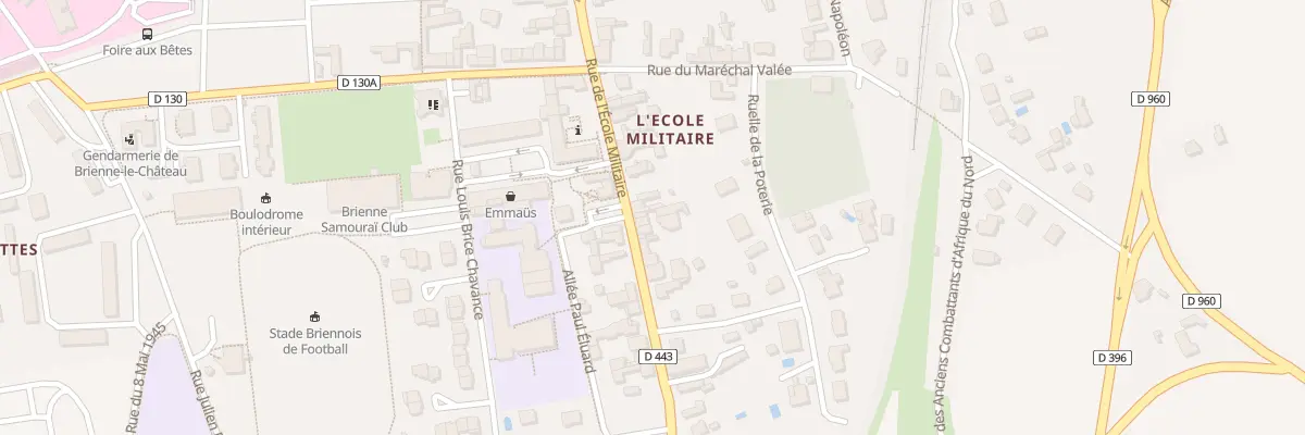 Plan du 25 Rue de l’École Militaire à Brienne-le-Château