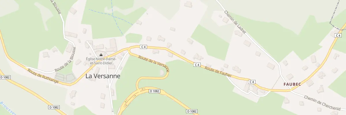 Plan du 130 Rte de Faubec à La Versanne