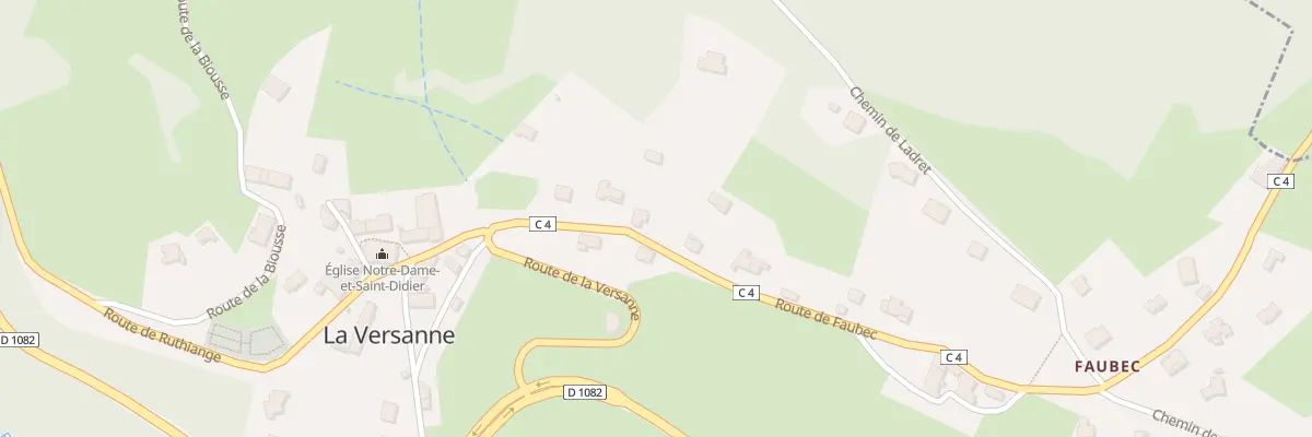 Plan du 131 Rte de Faubec à La Versanne