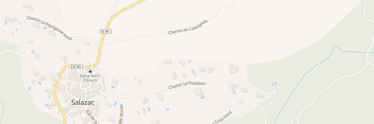 Plan du 5136 Le Pontaillon Ouest à Salazac