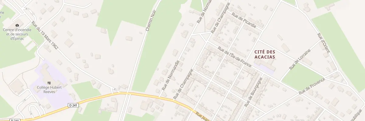 Plan du 8 Rue de Normandie à Épinac