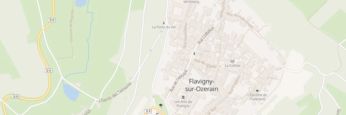 Plan du 5 Rue de la Gendarmerie à Flavigny-sur-Ozerain