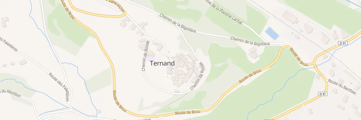 Plan du 161 Rle de l’Eglise à Ternand
