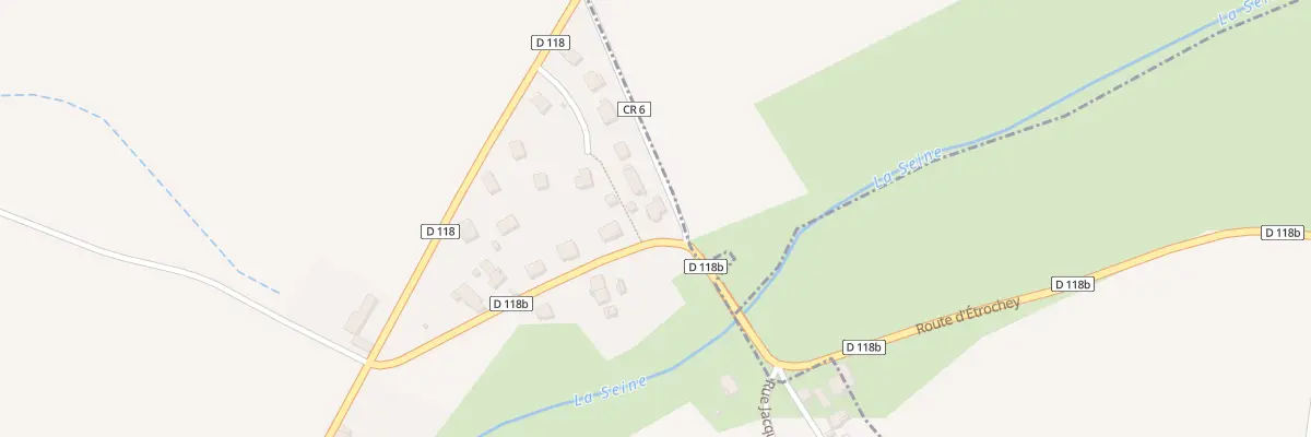 Plan du 2 Rue du Pont des Romains à Étrochey