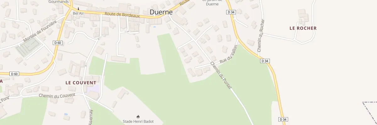 Plan du 2 Imp du Vallon à Duerne
