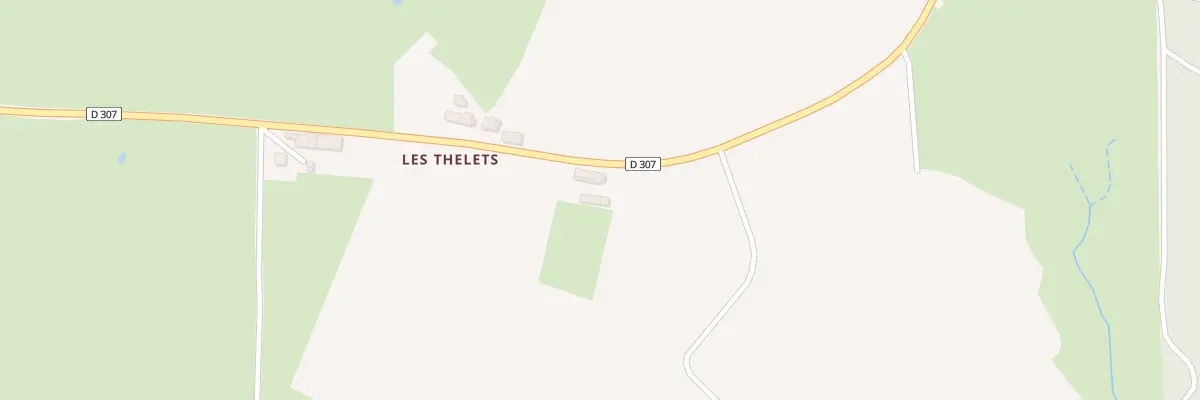 Plan du 5065 Les Thelets à Chiddes