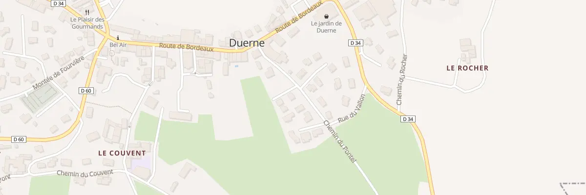 Plan du 5321 Le Bourg à Duerne