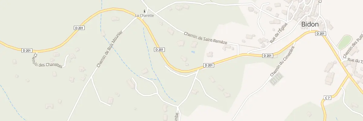 Plan du 5333 La Basse Combe de Bidon à Bidon