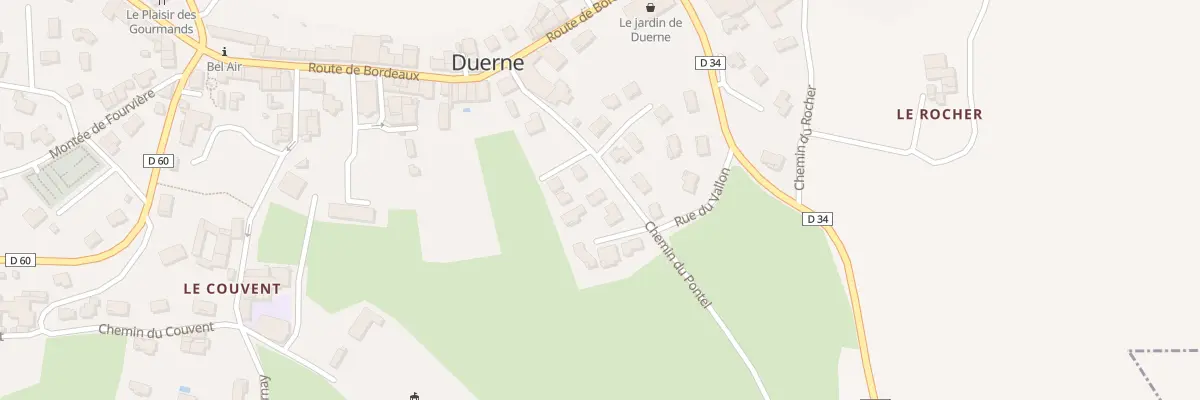 Plan du 3 Che du Pontel à Duerne