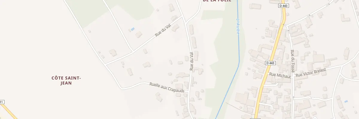 Plan du 33 Rue du Val à Dienville