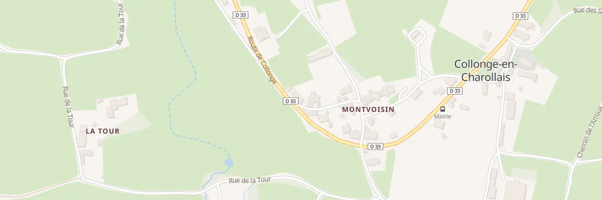 Plan du 104 Rte de Collonge à Collonge-en-Charollais