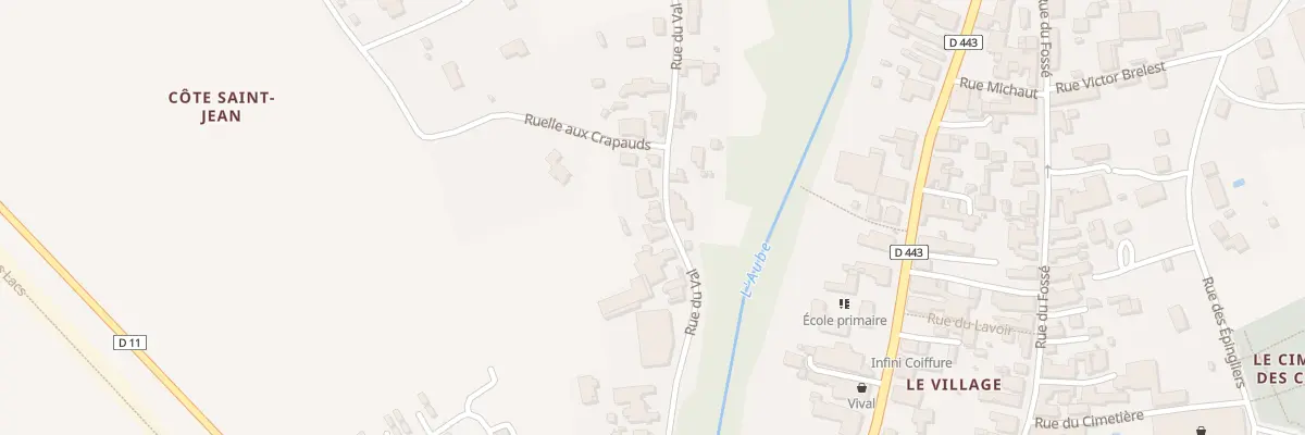 Plan du 23 Rue du Val à Dienville