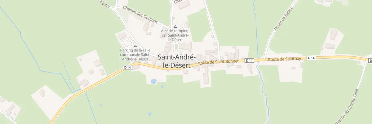 Plan du 3 Pl de l’Église à Saint-André-le-Désert