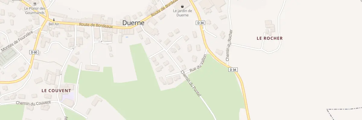 Plan du 5343 Le Bourg à Duerne