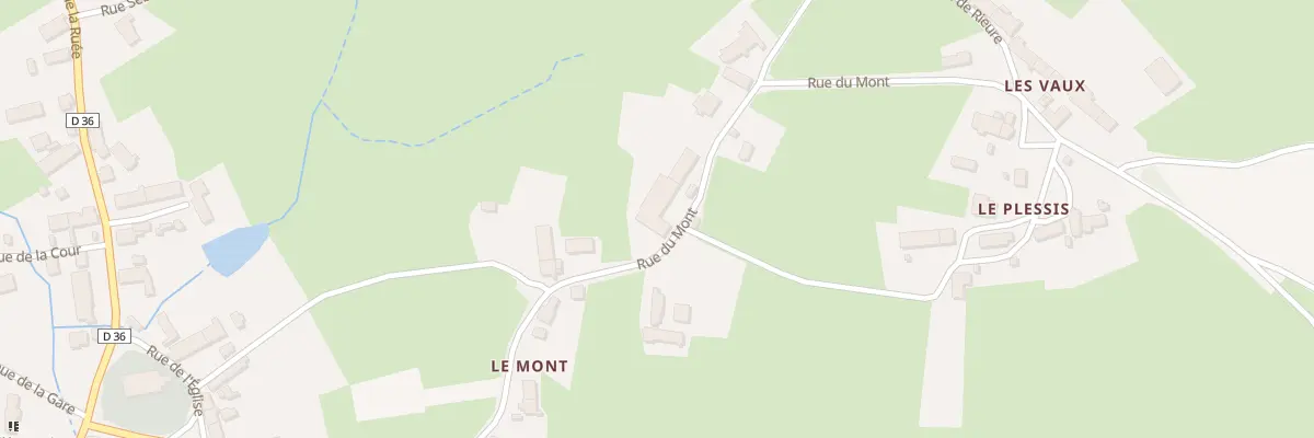 Plan du 5213 Les Ouches Refets à Thury