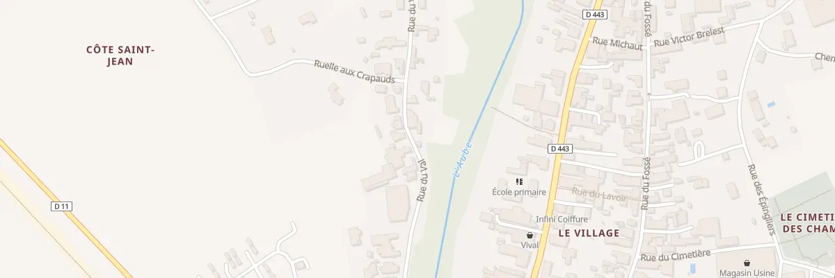 Plan du 2 Rue du Val à Dienville