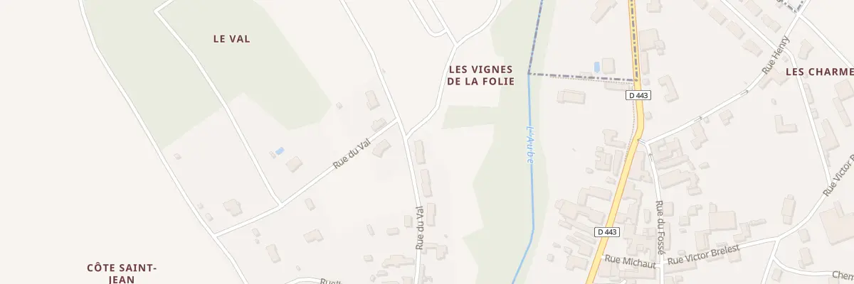 Plan du 16 Rue du Val à Dienville