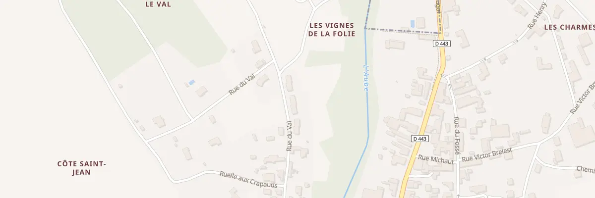 Plan du 20 Rue du Val à Dienville