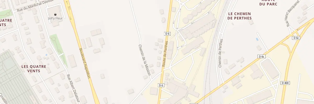 Plan du 8 Rte de Perthes à Brienne-le-Château