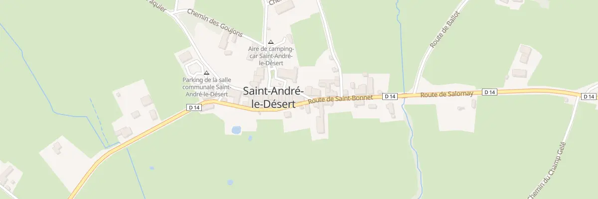 Plan du 1 Pl de l’Église à Saint-André-le-Désert