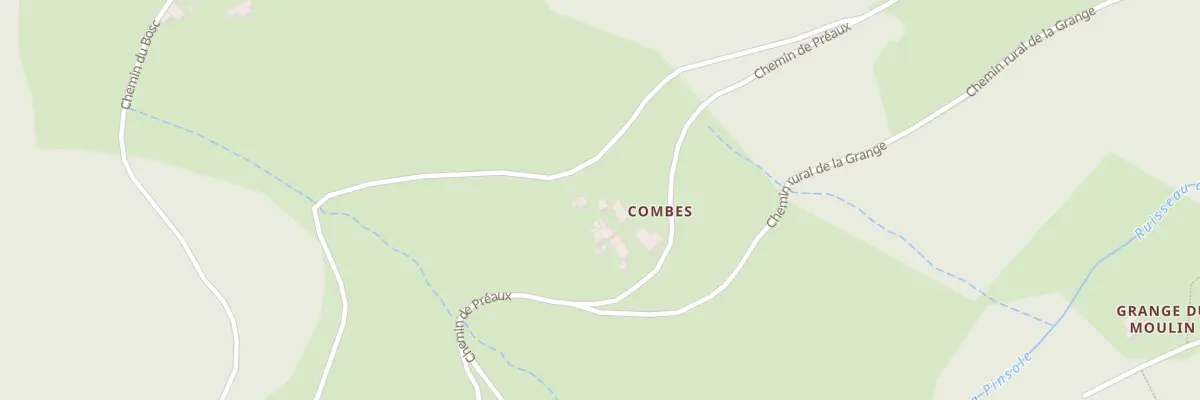 Plan du 5135 Combes à Vanosc
