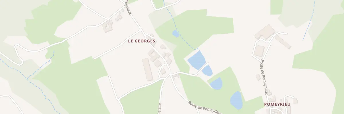 Plan du 2045 Rte de Pomeyrieux à Courzieu