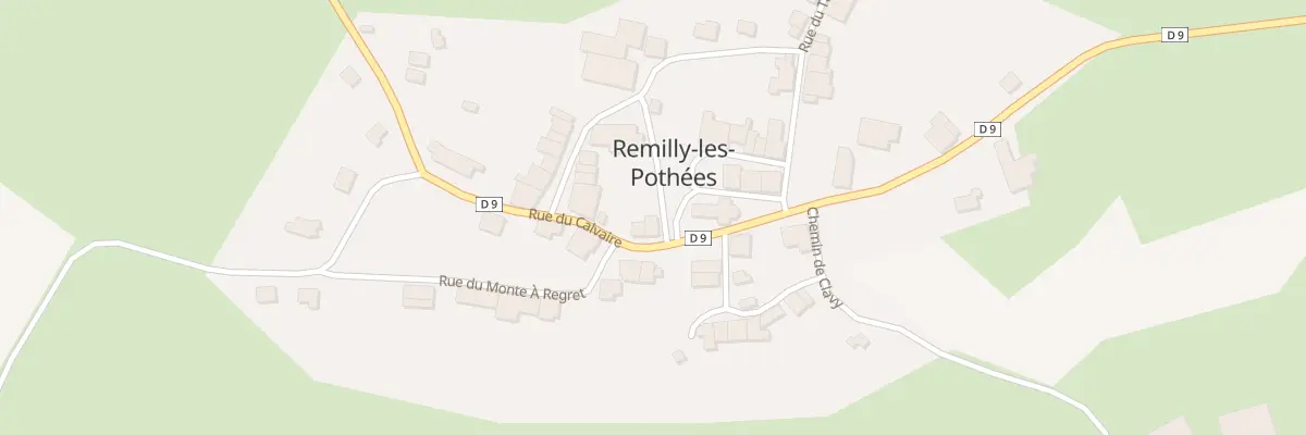 Plan du 2 Rue du Calvaire à Remilly-les-Pothées