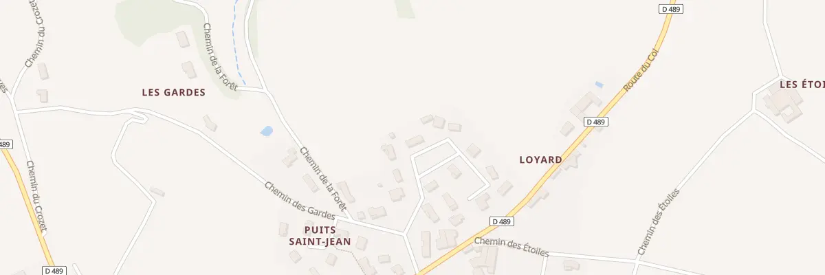 Plan du 5230 Au Loyard à Duerne