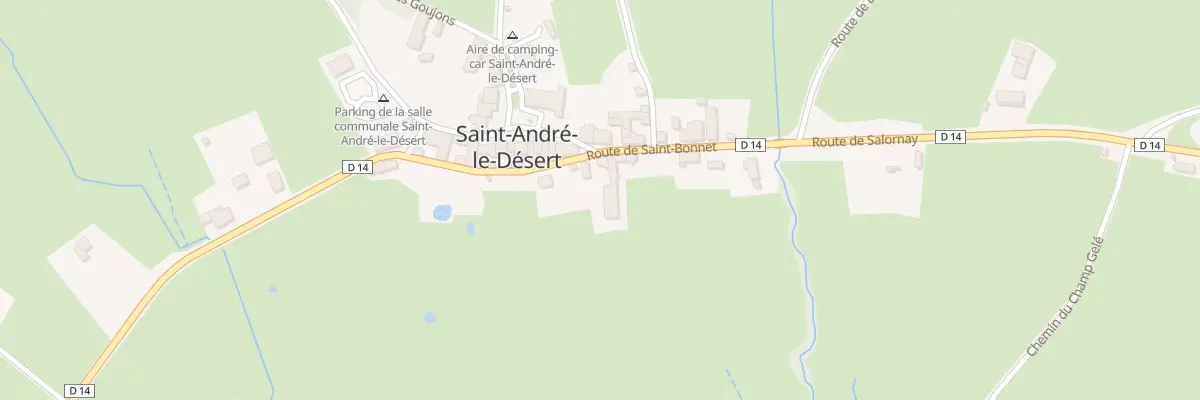 Plan du 7 Rte de Saint Bonnet à Saint-André-le-Désert