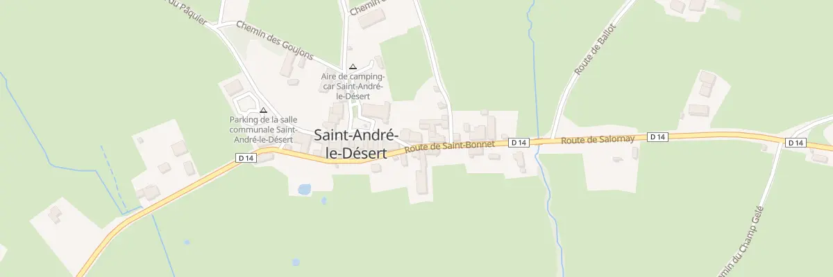 Plan du 12 Rte de Saint Bonnet à Saint-André-le-Désert