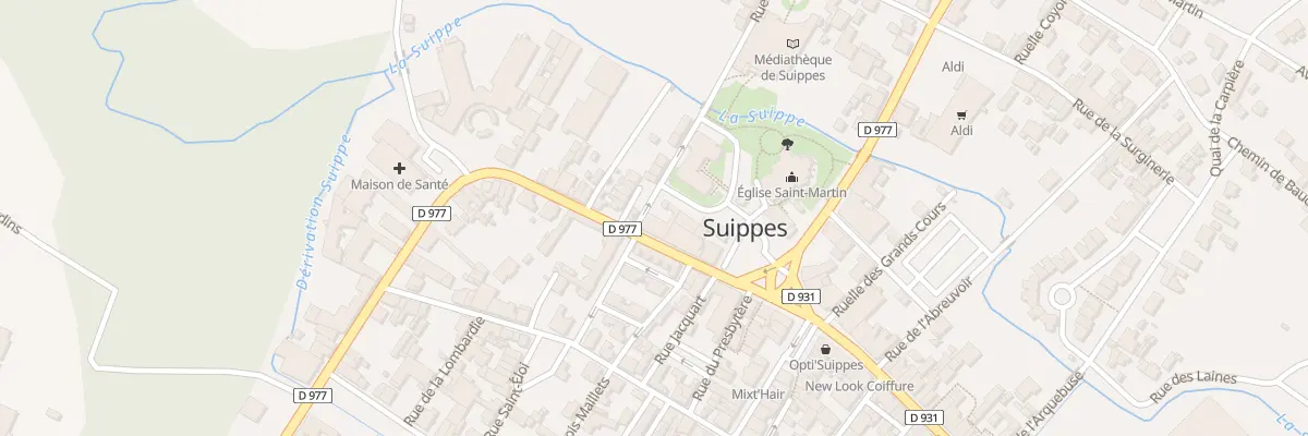 Plan du 5B Rue des Victimes de la Guerre à Suippes