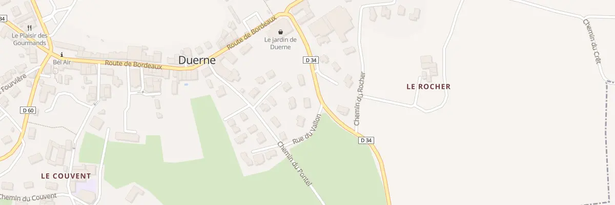 Plan du 2 Pontel à Duerne