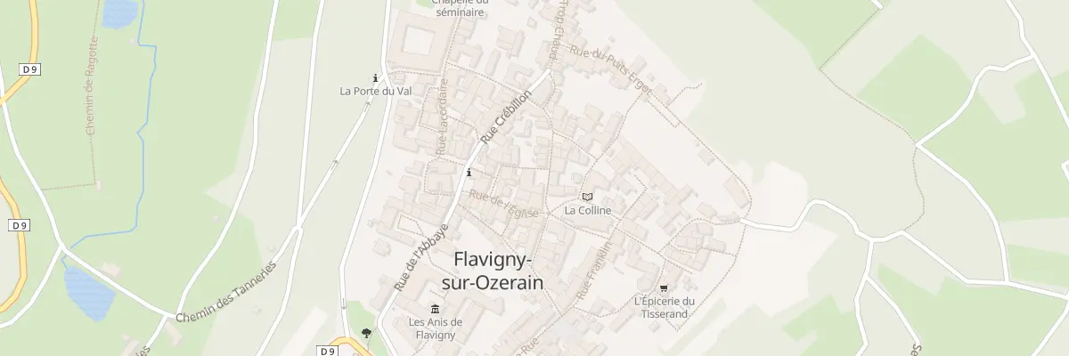 Plan du 1 Rue du Four à Flavigny-sur-Ozerain