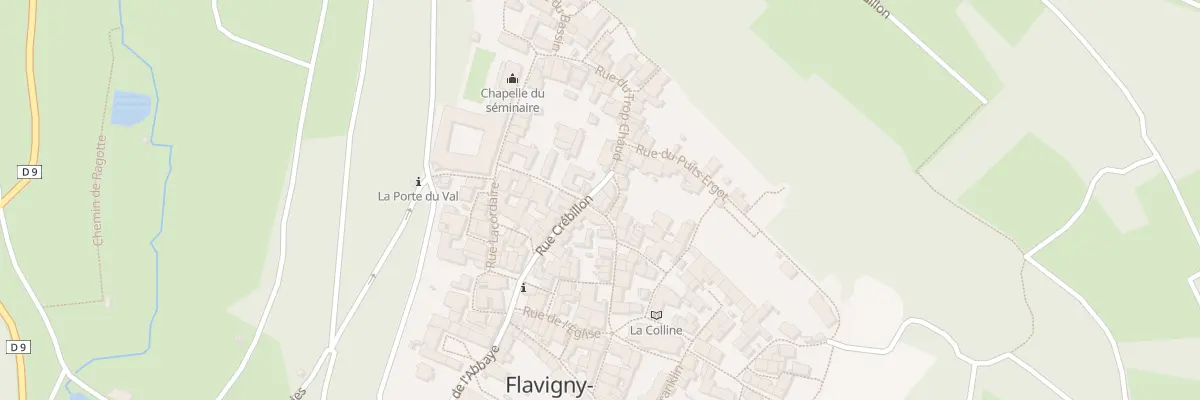 Plan du 12 Rue du Four à Flavigny-sur-Ozerain