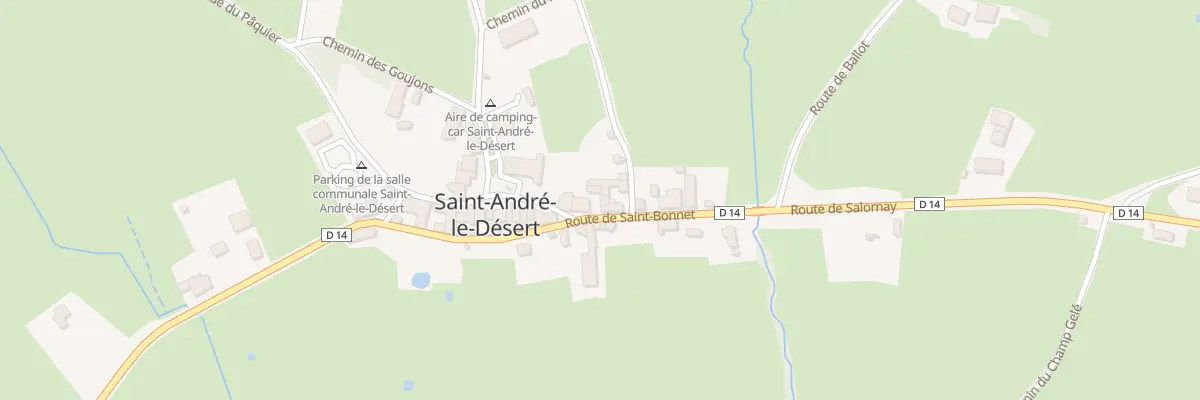 Plan du 10 Rte de Saint Bonnet à Saint-André-le-Désert