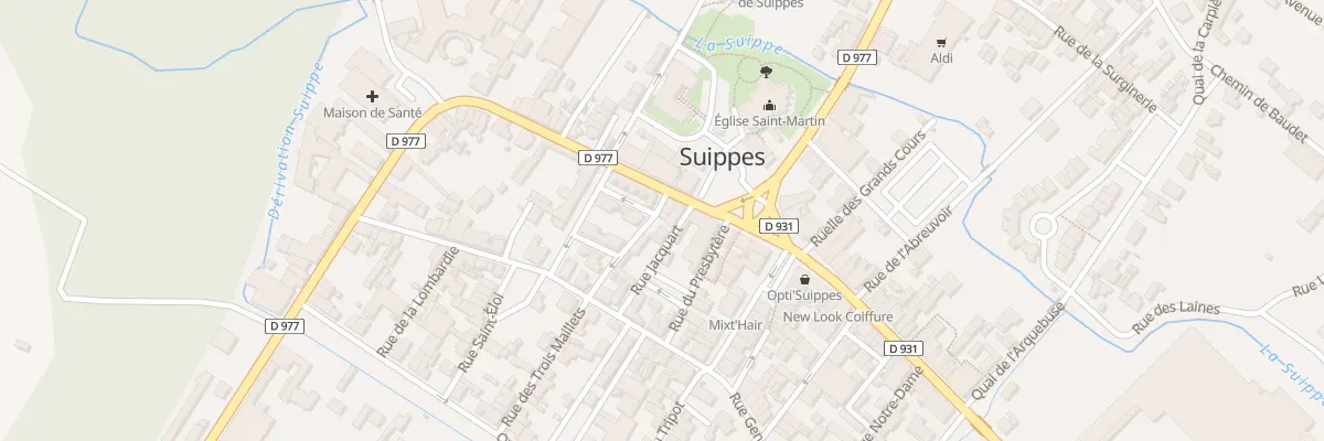 Plan du 1 Rue de la Tronconnerie à Suippes