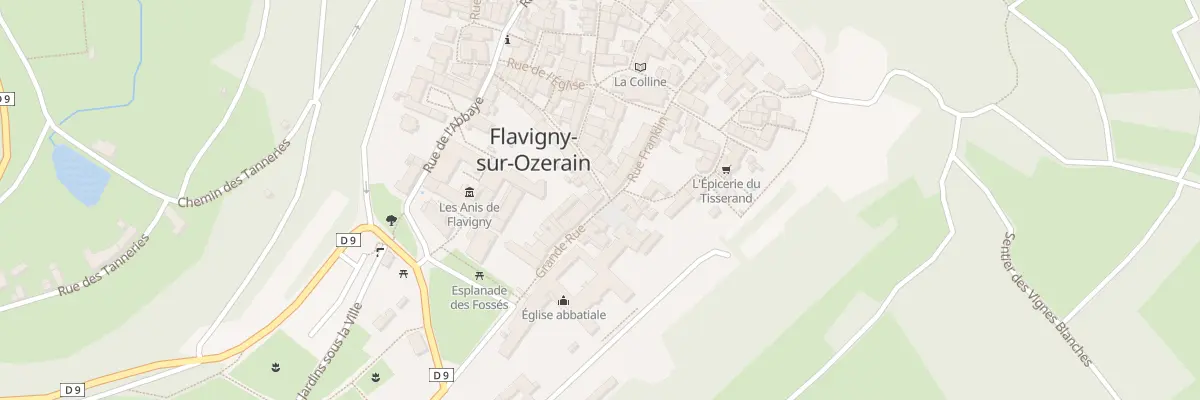 Plan du 1 Rue Mirabeau à Flavigny-sur-Ozerain