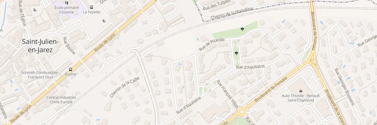 Plan du 21 Rue de Normandie à Saint-Chamond