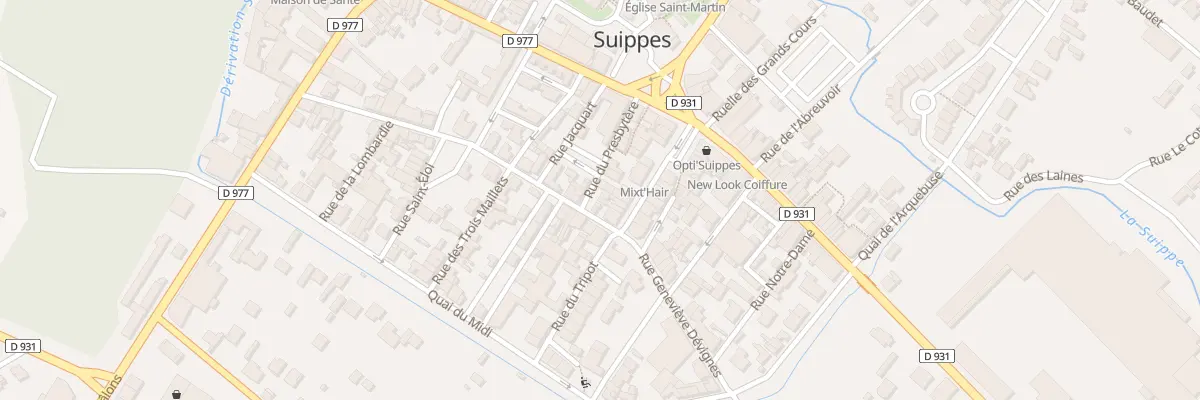 Plan du 10 Rue du Presbytère à Suippes