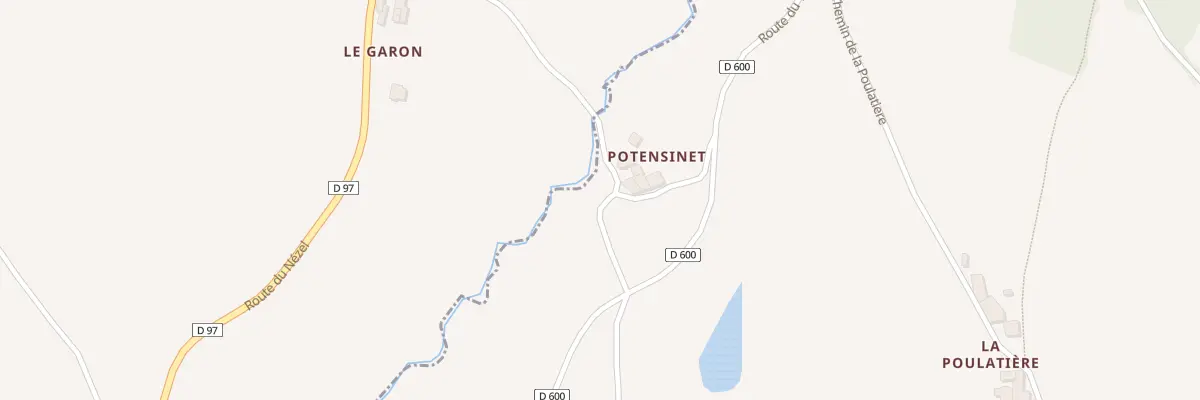 Plan du 135 Che du Potensinet à Saint-Martin-en-Haut