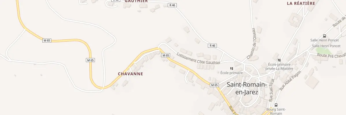 Plan du 152 Rte de la Goutte à Saint-Romain-en-Jarez