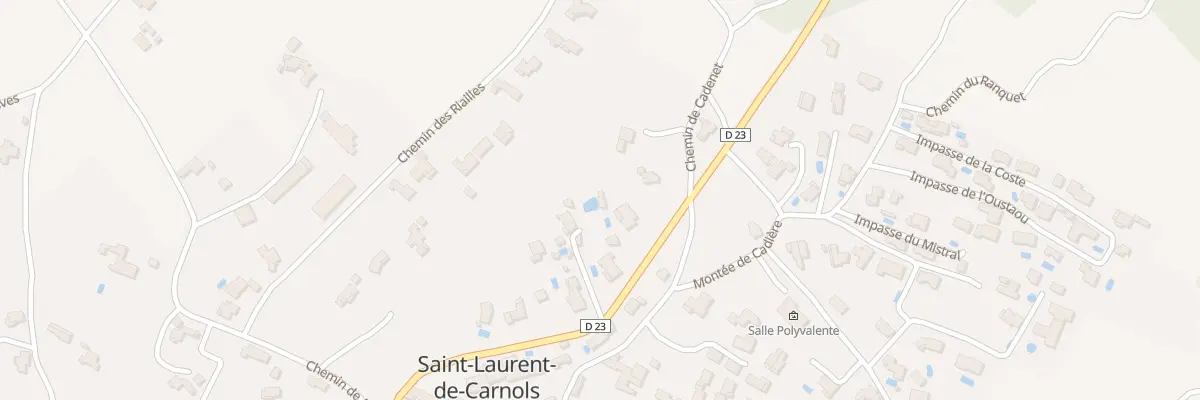 Plan du 5138 Che de Cadenet à Saint-Laurent-de-Carnols