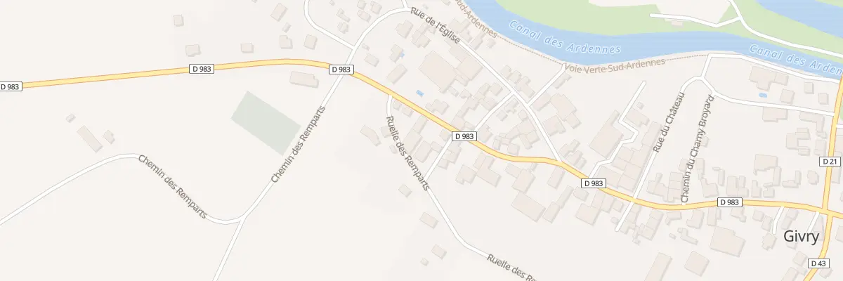 Plan du 25 Rue de la Liberation à Givry