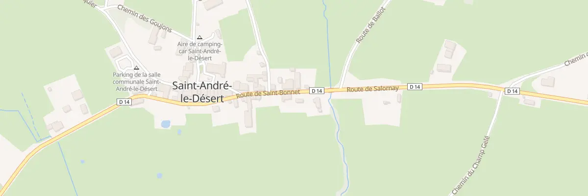Plan du 3 Rte de Saint Bonnet à Saint-André-le-Désert