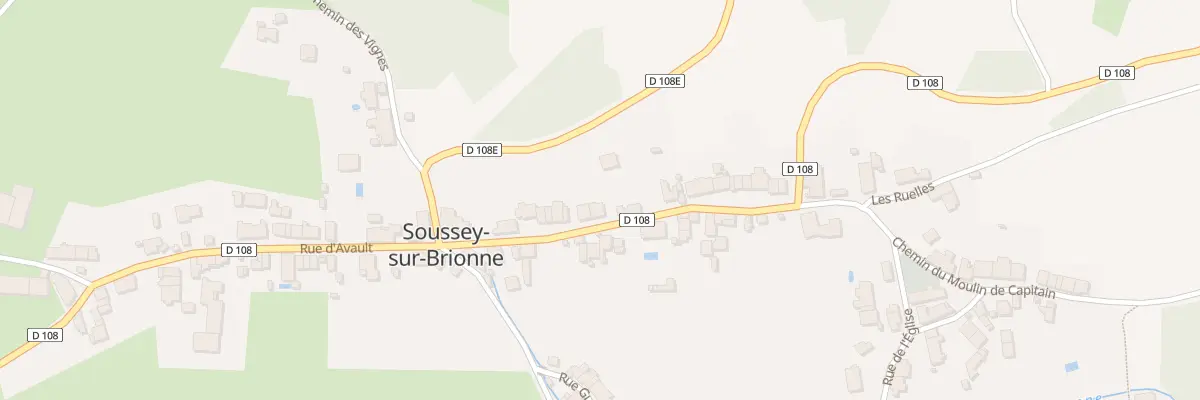 Plan du 21 Grande Rue à Soussey-sur-Brionne