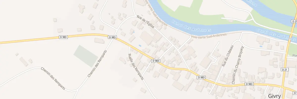 Plan du 34 Rue de la Liberation à Givry