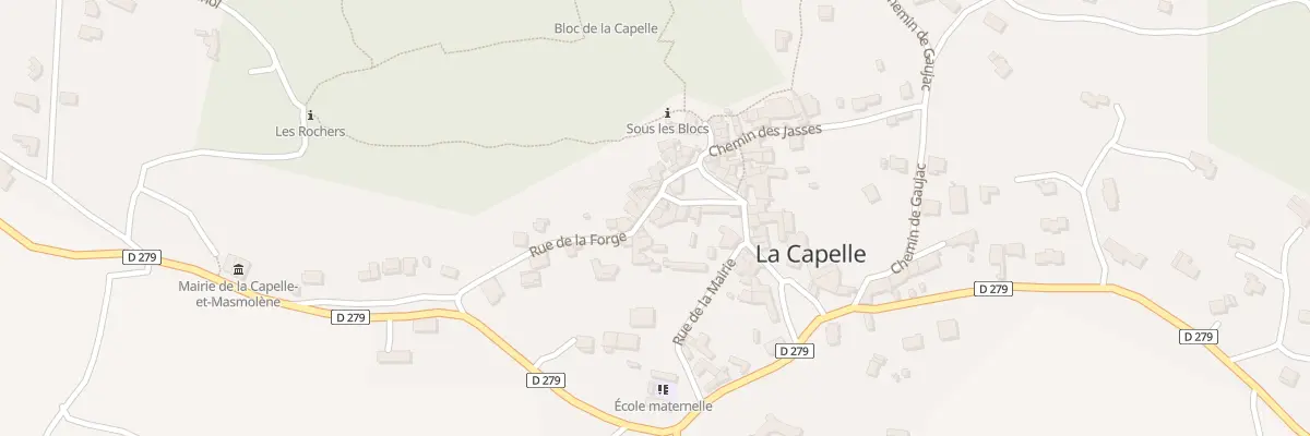 Plan du 5043 La Capelle à La Capelle-et-Masmolène