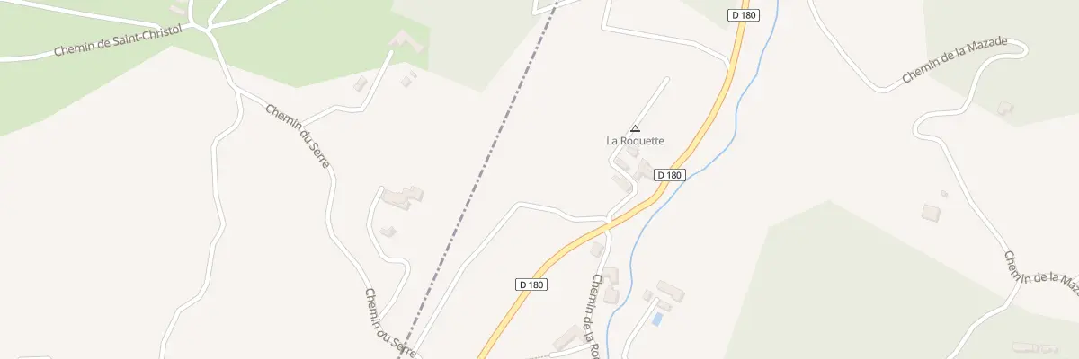 Plan du 90 Che du Clos de la Roquette à Aiguèze