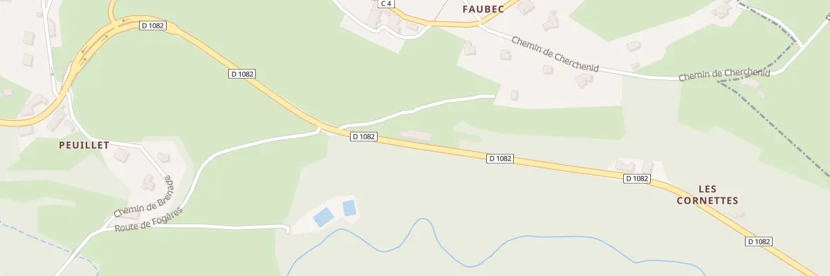 Plan du 1310 Rte Bleue à La Versanne