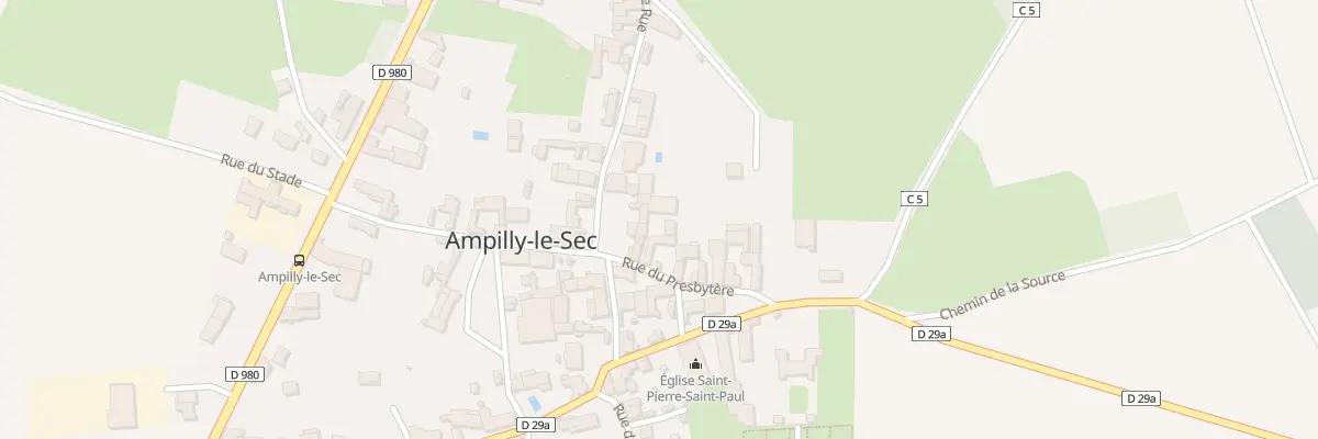 Plan du 5 Rue du Presbytère à Ampilly-le-Sec